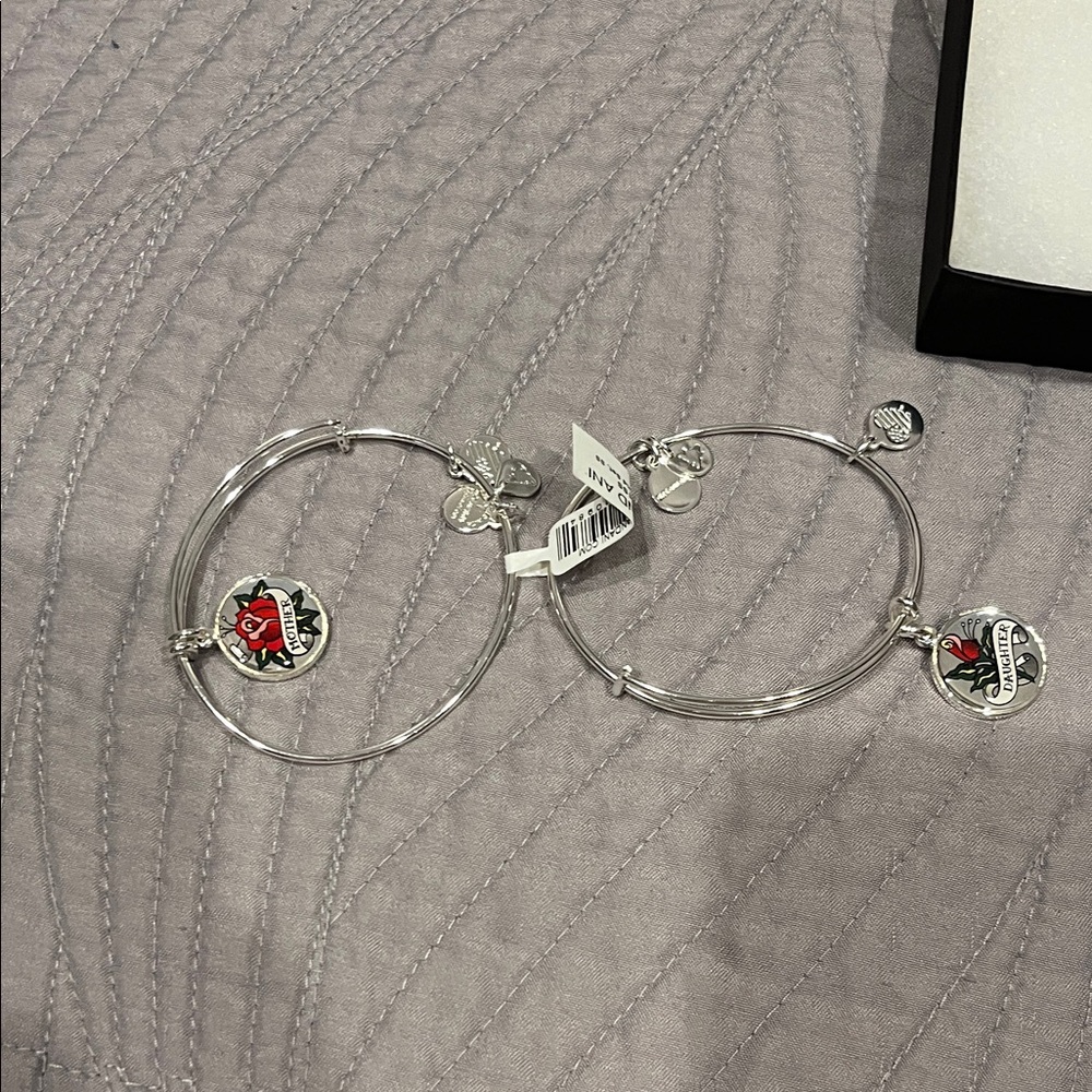 Alex and Ani mother and daughter, unbreakable bond bracelet set